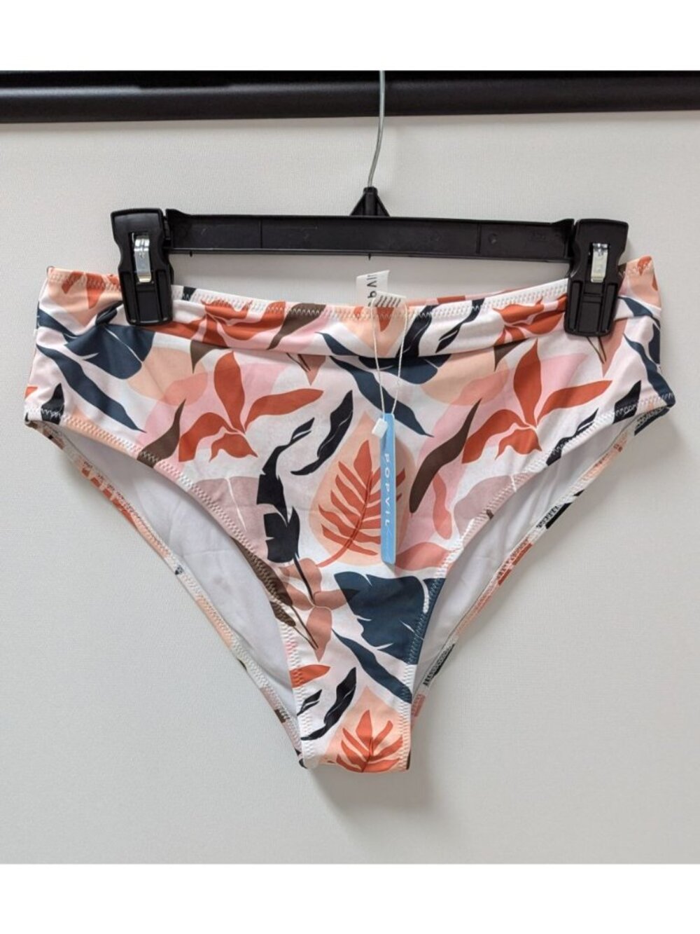 POPVIL Multicolor Tropical Botanical Print Bikini Bottoms